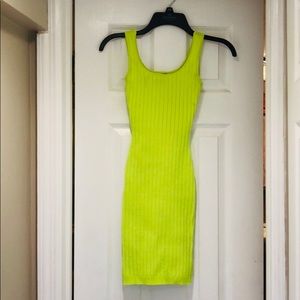 Neon yellow dress